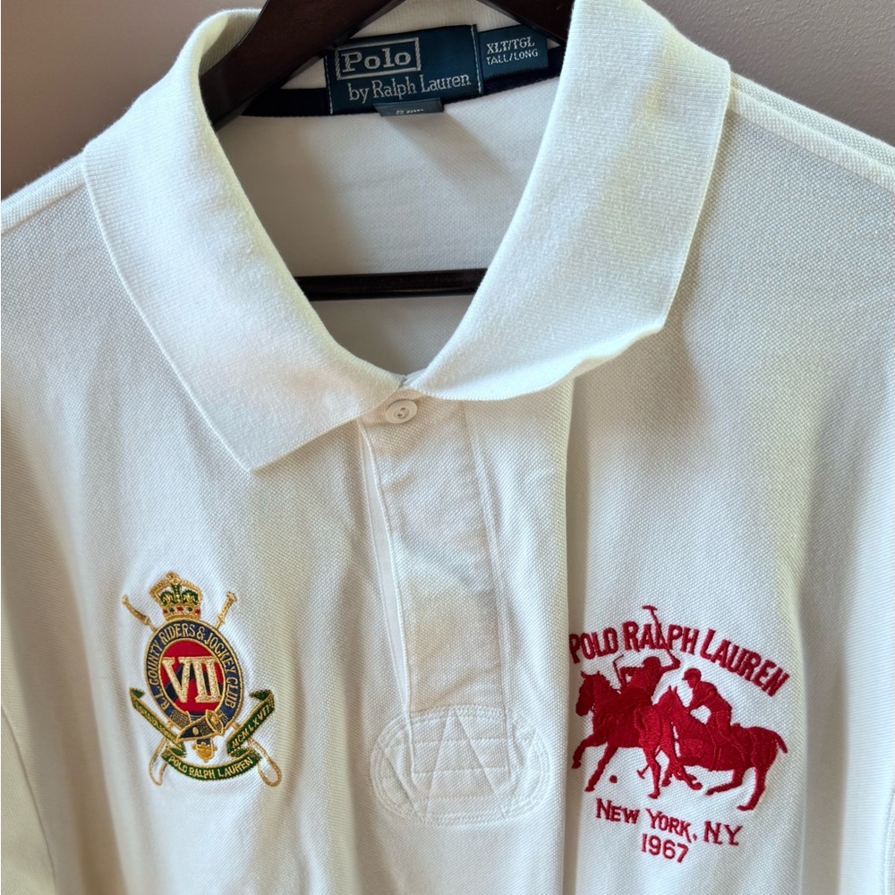 Men’s Polo by Ralph Lauren RL County Riders & Jockey Club New York Polo Shirt - Picture 4 of 6